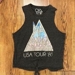 Chaser Brand Def Leppared USA TOUR ‘80 Size Small graphic tank
